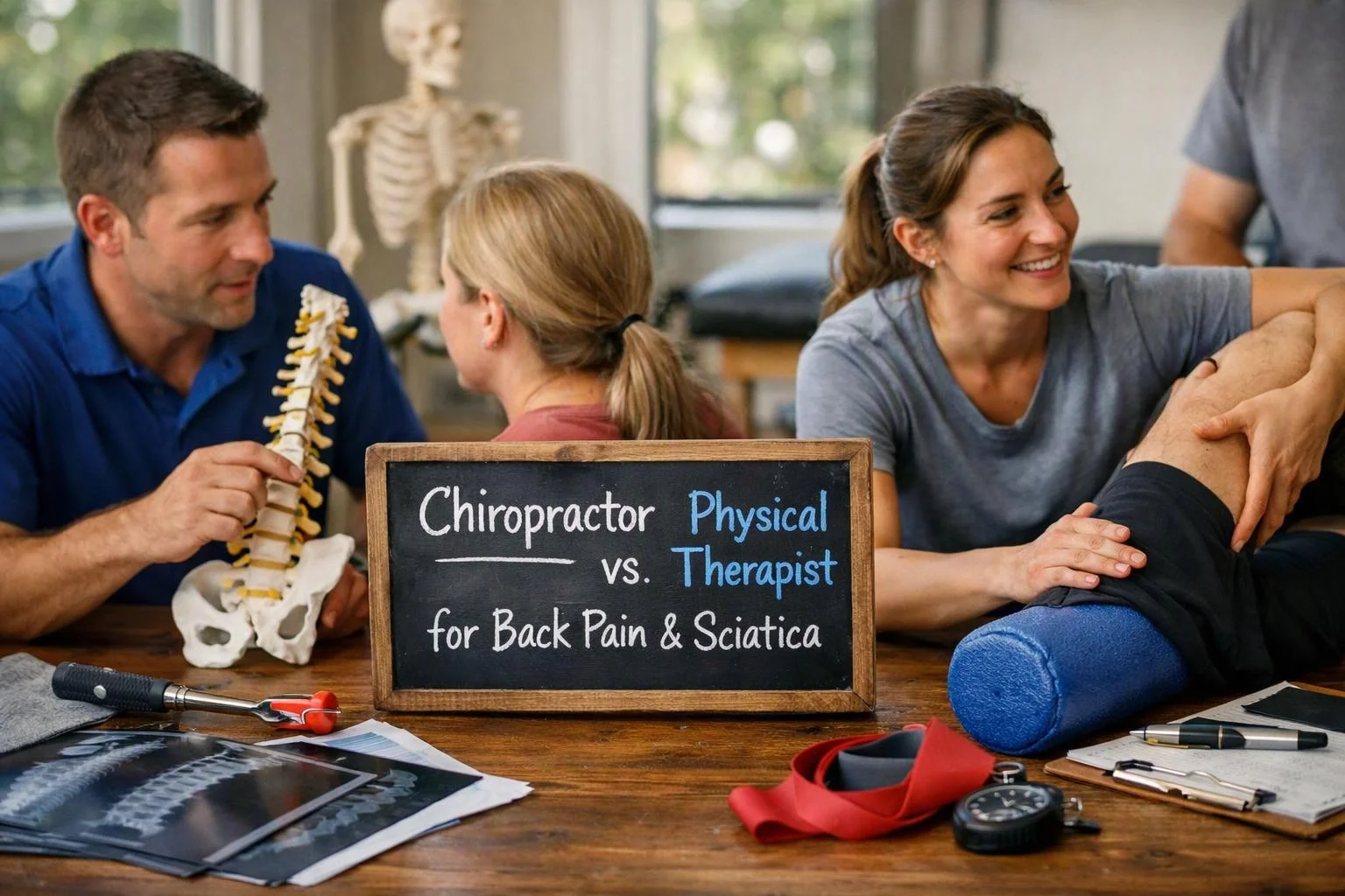 Chiropractor vs. Physical Therapist for Back Pain and Sciatica