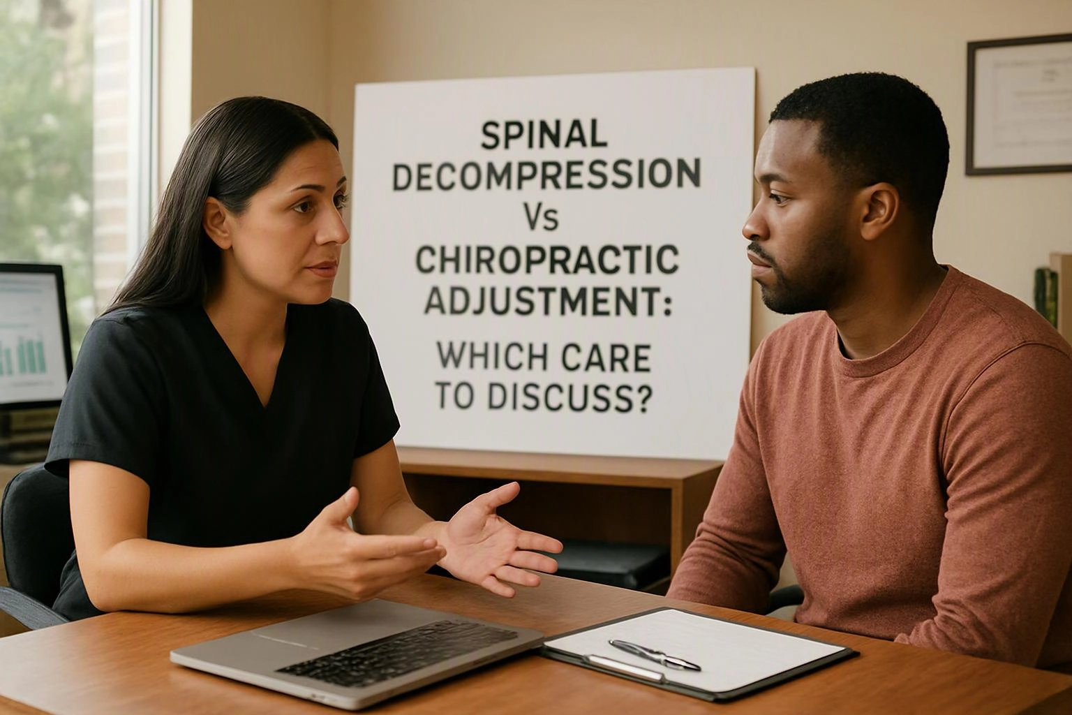 Spinal Decompression vs. Chiropractic Adjustment: Which Care to Discuss?