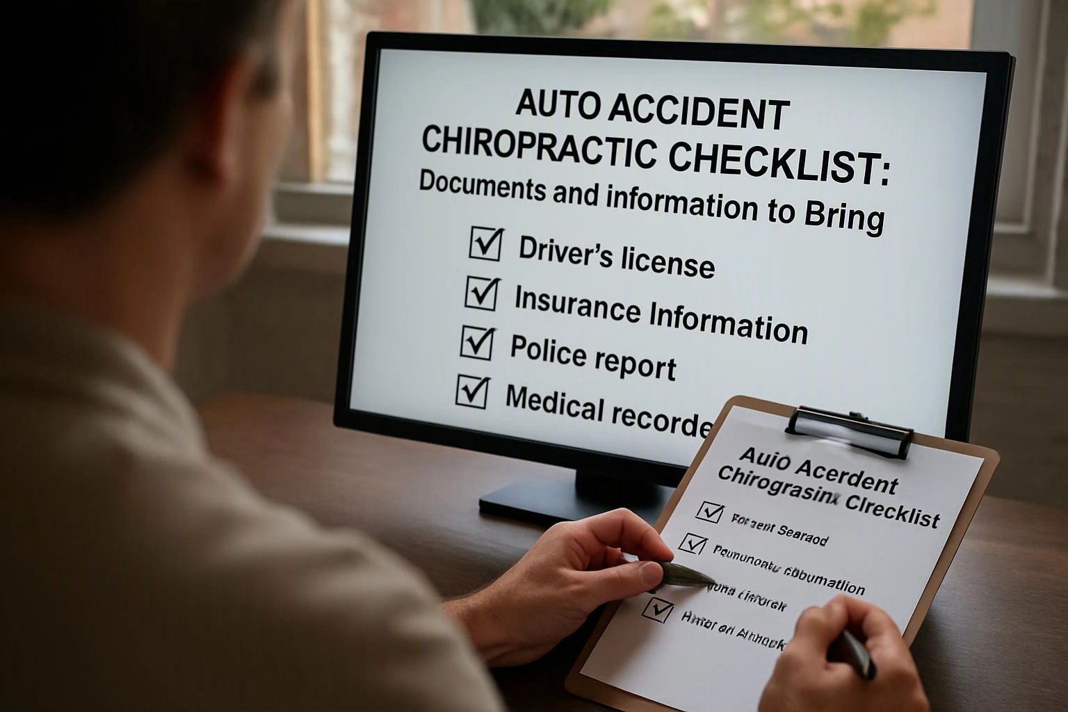 Auto Accident Chiropractic Checklist: Documents and Information to Bring